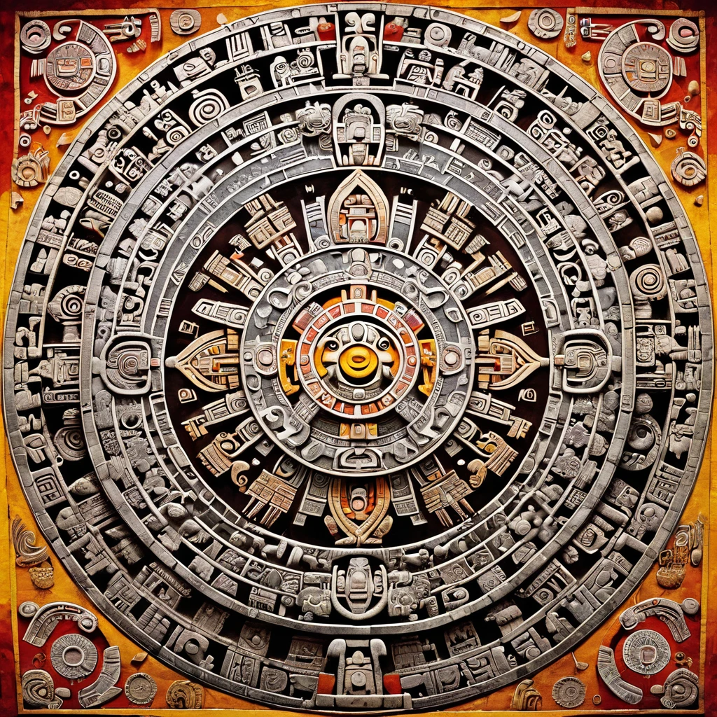 The Aztec calendar, It&#39;s not a calendar. It is a marker of "eras". Telling the story of the 4 suns.