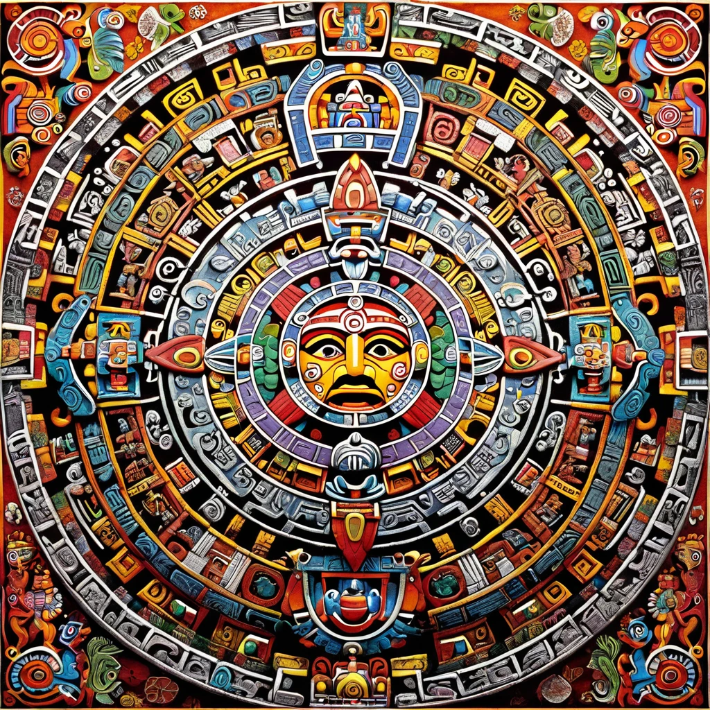 The Aztec calendar, It&#39;s not a calendar. It is a marker of "eras". Telling the story of the 4 suns.