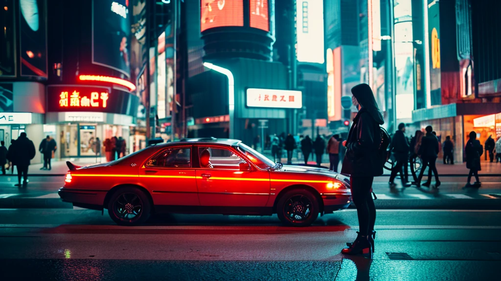 FORCED PERSPECTIVE FROM HIGH POINT , EXTENSIVE DEPTH OF FIELD (((futurism))) OVERPOPULATION WALKS THE STREETS, EXTREME FOCUS AND SHARPNESS OF THE SHAPES , EXTENSIVE DEPTH OF FIELD, latest technology, flying cars, CLOSEUP GENERAL SHOT OF OVERCROUPED INTRICATE FUTURISTIC CYBER PUNK CITY, cinematic lighting, 4k image, futurism, futuristic vehicles, CHINESE FOOD STALLS, CONSTANT HUMIDITY, SUPER TALL BUILDINGS ON THE AVENUE, VERY TALL SKYSCRAPER, SATURDAY AT NIGHT, music, Bustle, many cars, GIRLS OF THE NIGHT, LUXURY CARS,

