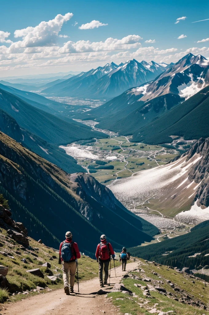 Mountain hiking