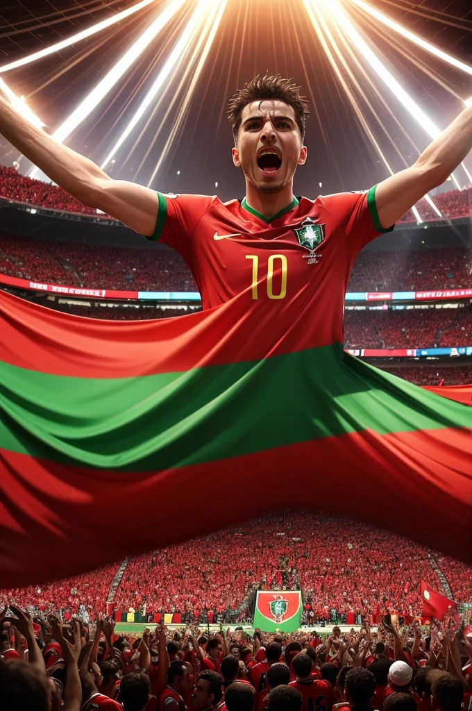 Generate an image of what it would be like if Portugal won the World Cup