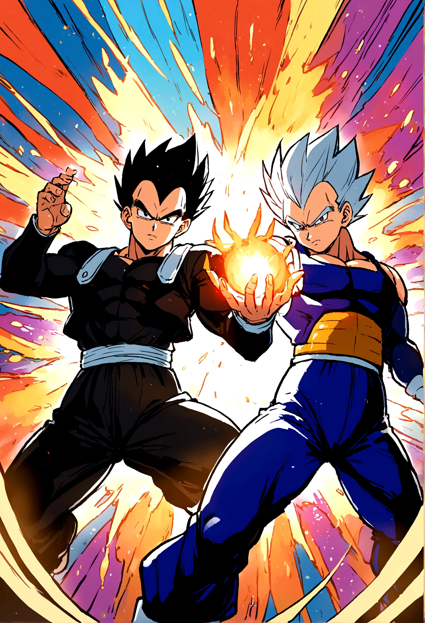gohan and vegeta train together