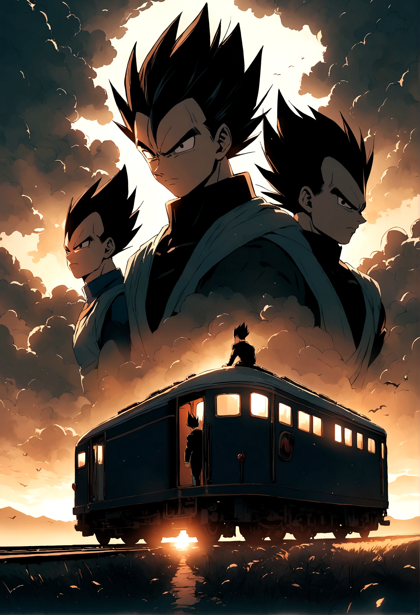 gohan and vegeta train together