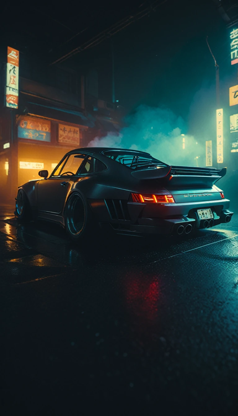 (intrincated details:1.5), (photorealistic), (masterpiece), (photography), cinematic lighting, (hyperrealistic:1.2), 8K, 300mm
vehicle focus, cyberpunk porsche car, cyberpunk alley, ground vehicle, motor vehicle, , scenery, solo, night time, wide tyres, autonomous vehicle,(car led lights), steam coming out of the exhausts, (lens flare, film noise, diffused glow.1.5), (reflections and shine:1.5), (diffraction and chromatic aberration:1.5), (without license plate), (extremely shiny car paint), (tires with a lot of negative camber), Drone Cars, simetric design
sparks floating, (dust and scratches film:1.2), (vintage color grading:1.3), dense environment, (old photo style)
SK_ANALOGFILM