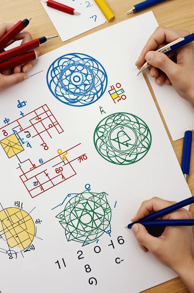 A logo based on mathematics at the primary level, be it addition and subtraction