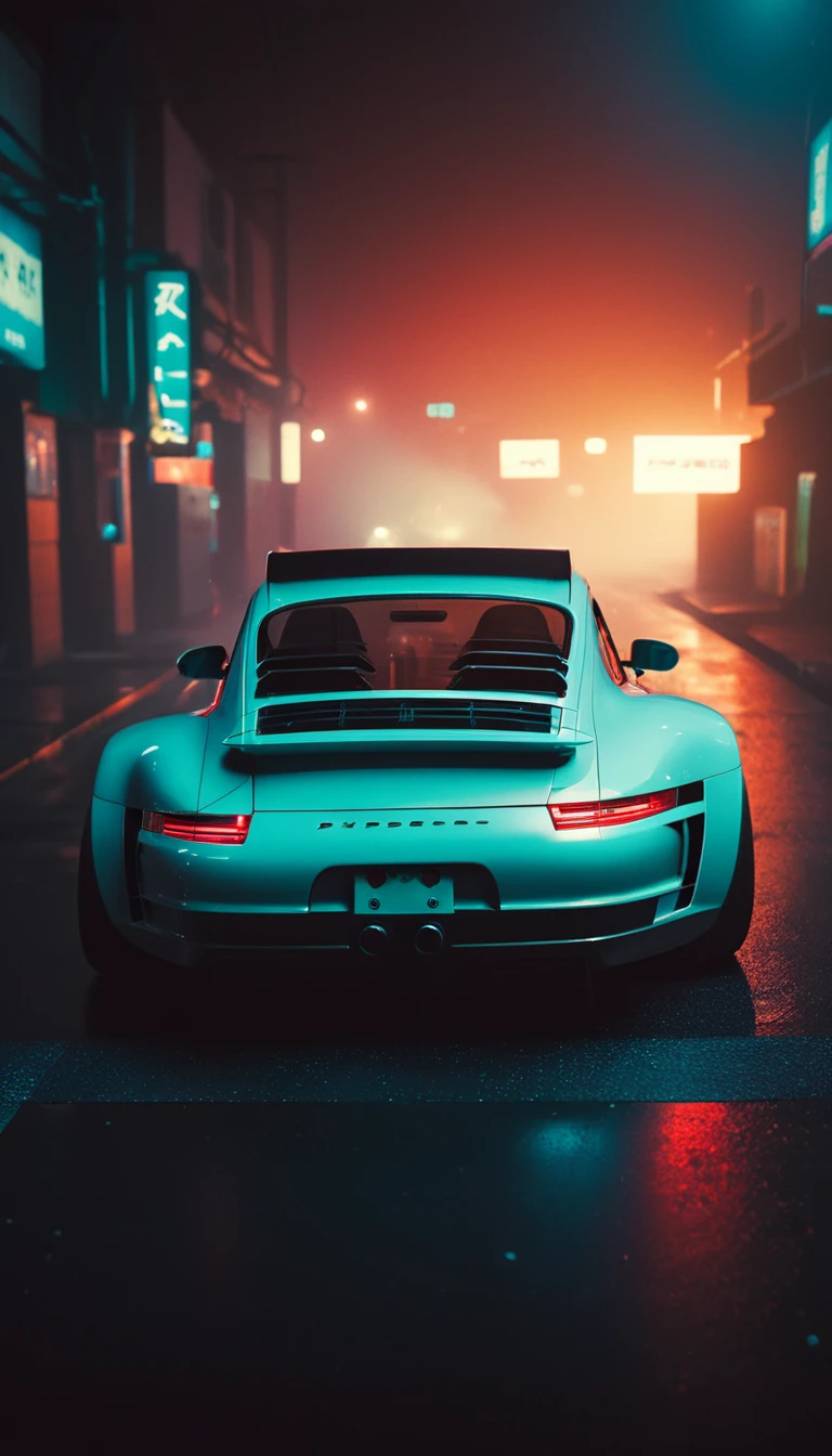 (intrincated details:1.5), (photorealistic), (masterpiece), (photography), cinematic lighting, (hyperrealistic:1.2), 8K, 300mm
vehicle focus, cyberpunk Porsche 80s car, cyberpunk alley, ground vehicle, motor vehicle, , scenery, solo, night time, wide tyres, autonomous vehicle,(car led lights), steam coming out of the exhausts, (lens flare, film noise, diffused glow.1.5), (reflections and shine:1.5), (diffraction and chromatic aberration:1.5), (without license plate), (extremely shiny car paint), (tires with a lot of negative camber), Drone Cars, simetric design
sparks floating, (dust and scratches film:1.2), (vintage color grading:1.3), dense environment, (old photo style)
SK_ANALOGFILM