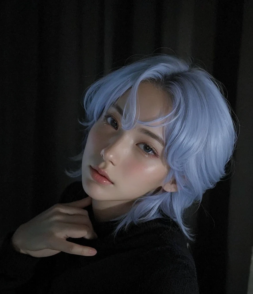 cute boy, delicate face, delicate skin