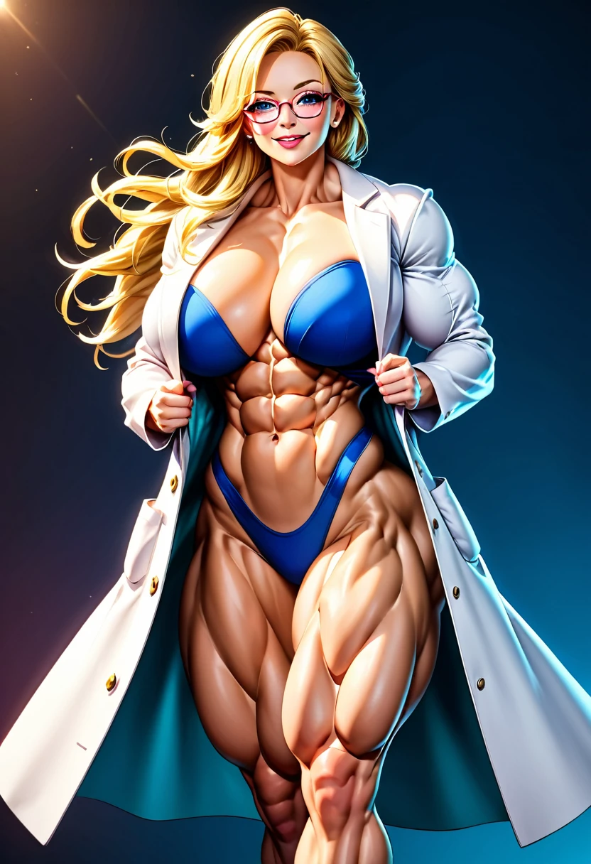 Prompt
detailed illustration, (front view), (side view),dynamic angle, ultra-detailed, illustration, clean line art, shading, anime, detailed eyes, detailed face, beautiful face, dramatic lighting, detailed illustration, dynamic angle, ultra-detailed, illustration, single woman
Fit, toned abs, muscular abs, detailed abs, big tits, creamy white skin, pale skin tone, wide hips, thunder thighs, blonde hair, strong biceps, naked under a open lab coat, glasses, bulky frame, milf, mature, older woman, tall, broad shoulders, very muscular, huge, bulky body, brawny, masculine woman, gym gorilla, dominant,
