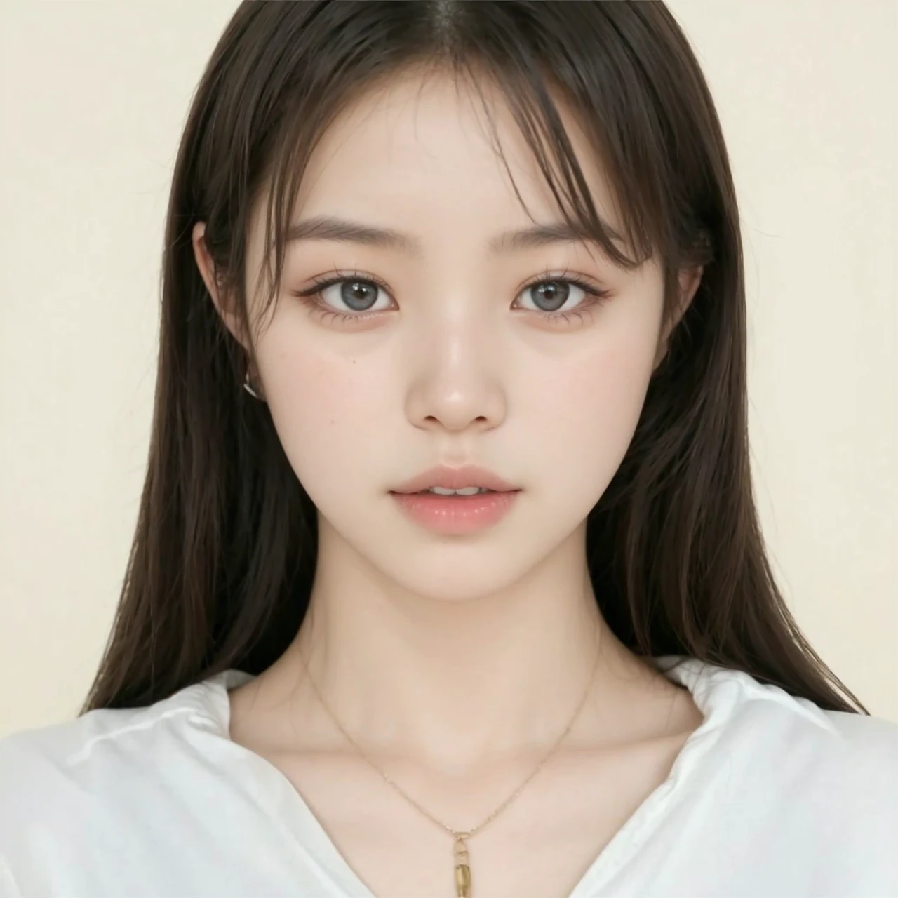 A asian girl in a bright room
