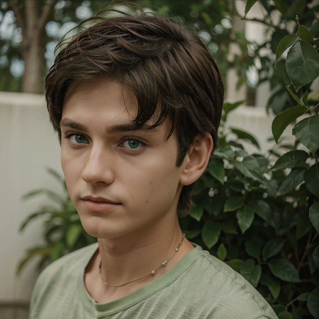 Green eyes boy