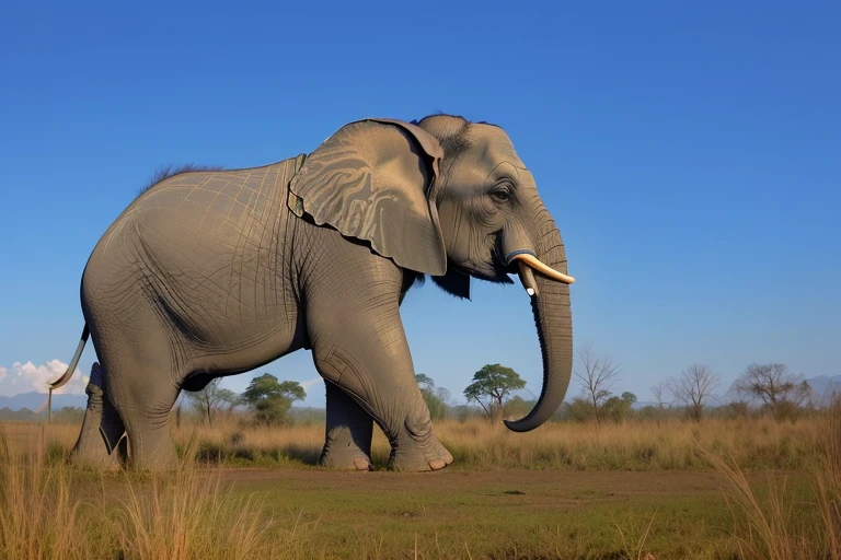 Based on Asian elephants,The theme is protecting wildlife,Create a wallpaper-style HD image,Add the two words "洞物" in artistic font