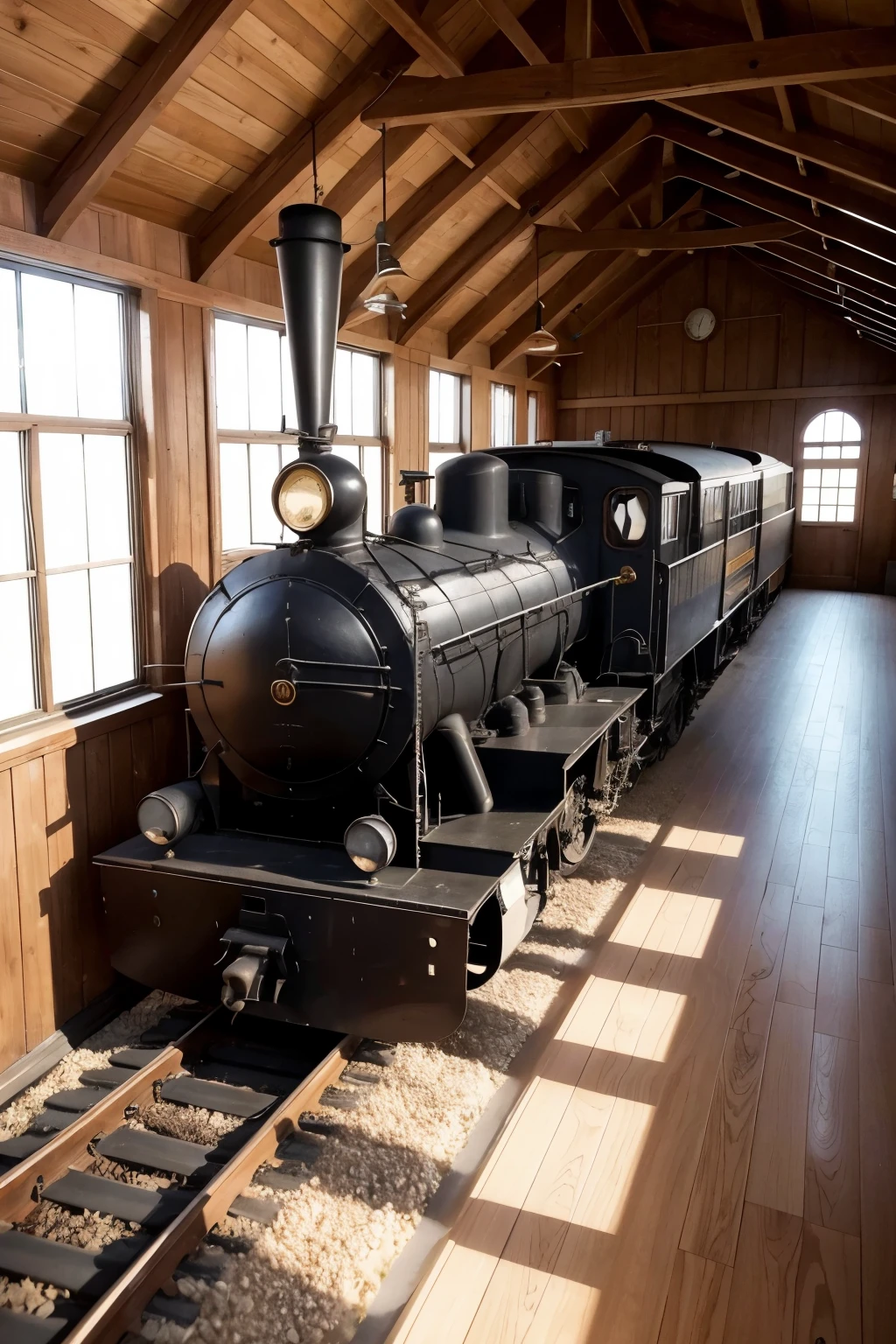 a school replica for students with the theme: A Journey on the Locomotive of Knowledge