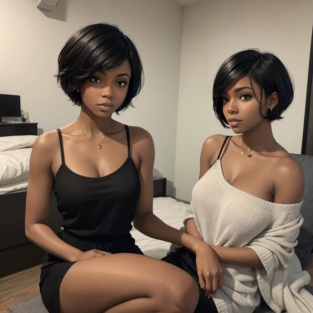 Isabela Merced dressed as dora in tight leather shorts and tank top, bob_cut hair, (big breasts:1.5), naughty, smiling, Real Life, full bodyshot, Ultra Realistic, Photorealism, Photography, 8K UHD, Photo, HDR, Complex and Elegant, Highly Detailed, Sharp Focus, Stunning, Beautiful, Gorgeous), (Masterpiece: 1.2, Best Quality 1:1, Ultra Detail: 1.2, Best Shadows, 8k: 1.1), (beautiful detailed face), high contrast, (perfect lighting: 1.2), (cinematic light)), colorful, hyper-detail, dramatic light, intricate detail, photograph by arny freytag