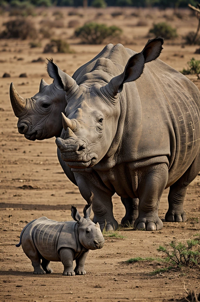 Rabbit on a rhino 