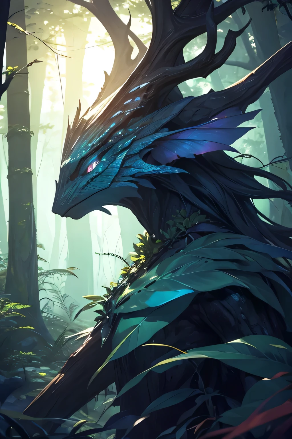 Masterpiece, best quality, (very detailed CG unity 8k wallpaper), (best quality), (best illustration), (best shadows), glow sprite, with a glowing deer, in the swimming pool Drinking water, natural elements in the forest theme. Mysterious forest, beautiful forest, nature, surrounded by flowers, delicate leaves and branches surrounded by fireflies (natural elements), (jungle theme), (leaves), (twigs), (fireflies), (particle effects) etc. 3D , Octane rendering, ray tracing, super detailedSky, Clouds, holding_weapon, no_humans, Glow, giant mechanical _ trees , city with tall trees _Architecture, “sky, cloud, glowing, big trees ,comunity,joy, ghost elephants, robot, cybernetic _trees, tree_mech, sci-fi, cityscape, realistic, mechanical” Science Fiction, Cities, Rendered in Octane, hyper realistic, 8k, epic composition, cinematic, octane render, artstation landscape vista photography by Carr Clifton & Galen Rowell, 16K resolution, Landscape veduta photo by Dustin Lefevre & tdraw, 8k resolution, detailed landscape painting by Ivan Shishkin, DeviantArt, Flickr, rendered in Enscape, Miyazaki, Nausicaa Ghibli, Breath of The Wild,,trending in artstation, cgsociety, 8k post-processing highly detailed,Junji Murakami, Mucha Klimt, Sharandula, Hiroshi Yoshida, Tom Bagshaw, Ross Tran, Artgerm,Craig Mullins,dramatic,Junji Murakami, moody lighting rendered by octane engine,characters 8K symmetrical arstation, cape,cinematic lighting, intricate details, 8k detail post processing, hyperealistic, octane rend, Zdzisław Beksiński style, ar 2:3 Reality Reality –auto –v6 –s2Finetuned Model Leon --auto --s2