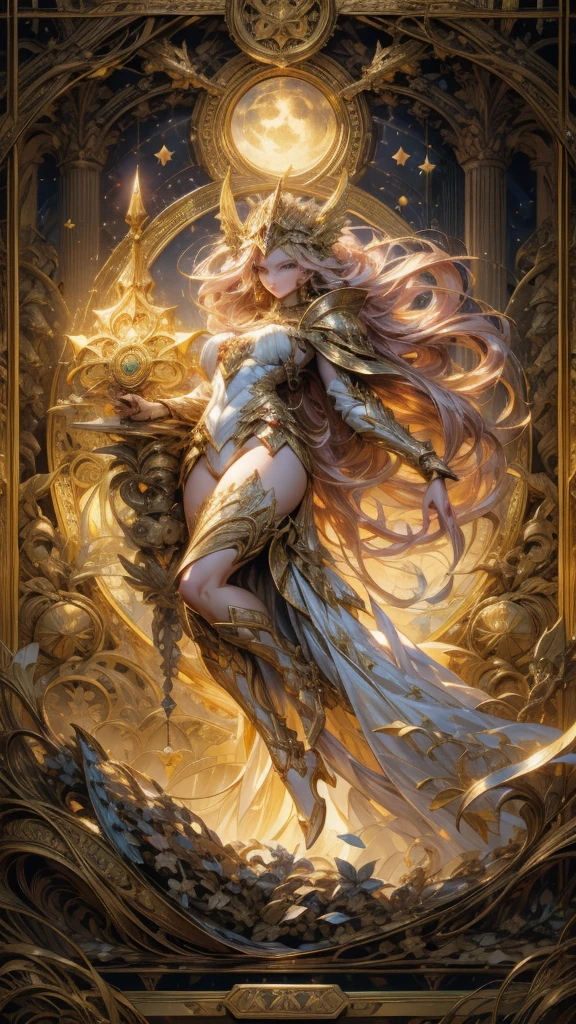 AXOR, Goddess of health,Goddess of hygiene,vivaciousness,Raised sexy,assets,Holding a snake stick,Red Transparent Sex Costume,Full body,flower frame,decorative panels, abstract art, Alphonse Mucha's (tmasterpiece, best qualityer, A high resolution: 1.4), um detalhado, Complicated Details, 4K, splash of color, line art, fibonacci, starly sky, natta, plein-air, nube, reflectors, water, magie, (Tarot cards),Cards, ((Beautiful golden crystal star)) bulidagem, Palaces, modelling, Sumeru, nube, themoon