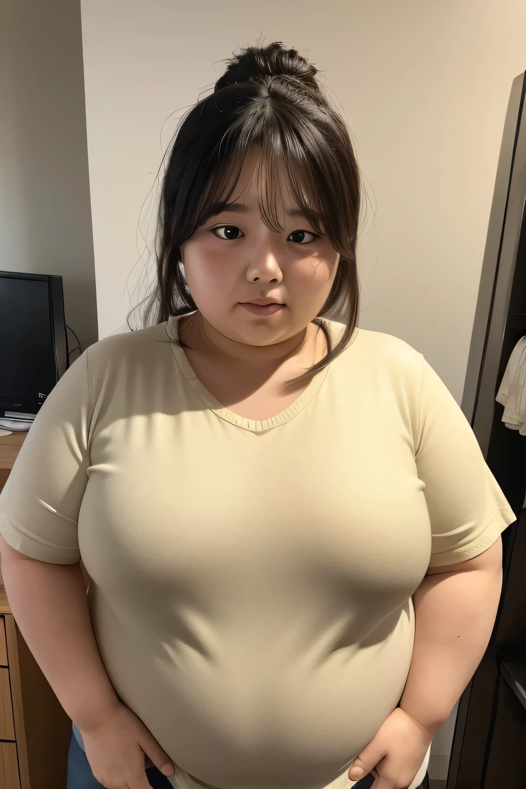 fat、ugly、My face is also fat
