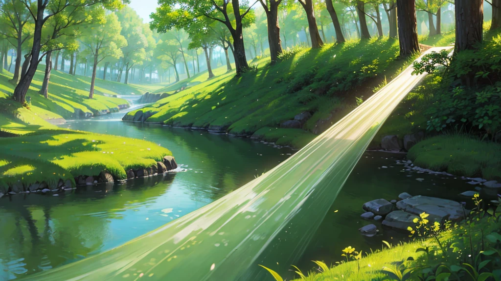 ((Highest quality)), ((masterpiece)), (detailed),Forest Nature Calm