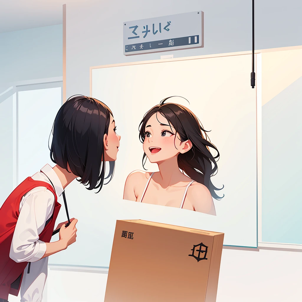 Narration in front of the classroom blackboard:Students,Smile is the most beautiful thing in this world,The best language。Today we are going to talk about how to improve your face shape and proportions through dental correction.!
(The small blackboard says "dental correction and facial proportions",There's a small blackboard next to it.)