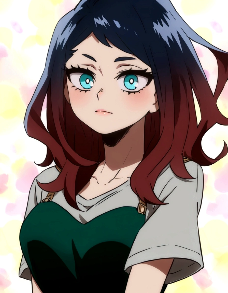 BOKU NO HERO ACADEMIA ANIME STYLE, young girl of , with semi-long reddish hair