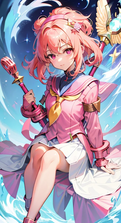 Kilo,Anime girl holding a wand and a star wand in her hands, portrait of Magic girl, sparkling Magic girl, Magic , Card Captor Sakura, Pin on anime, Beautiful and detailed anime art, Magic girl anime mahou shojo, Beautiful anime art style, Cute Anime Girl Portrait, carrying a Magic staff, Zerochan Art, Nice art style, Star Fairy, Soft anime illustration