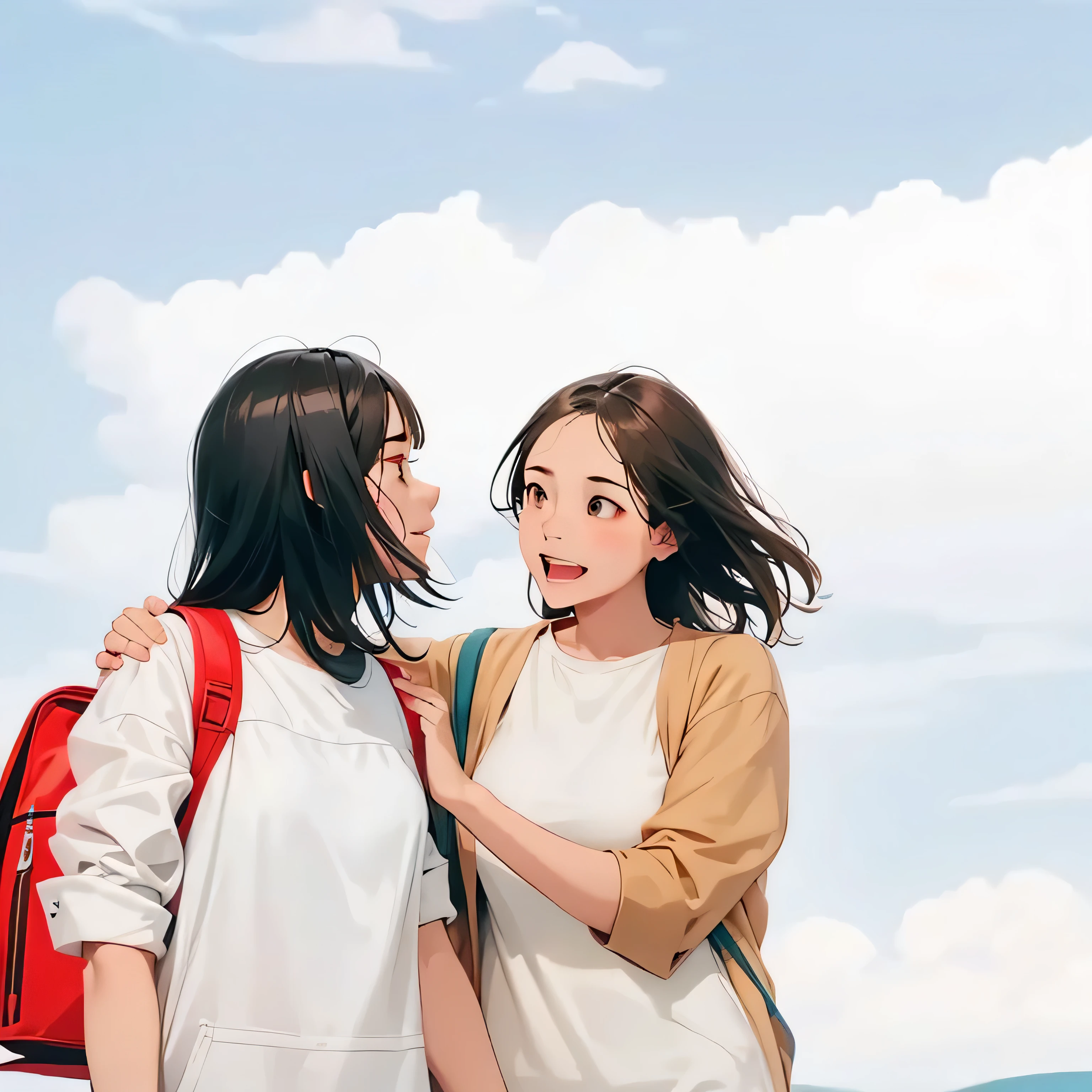 Role A(Girl):Mother,look,My left and right sides of my face are out of balance,I dare not laugh,I want to have orthodontic surgery?
Role B(Mother):baby,Support you,But we still go in and listen to the advice of professional doctors.!