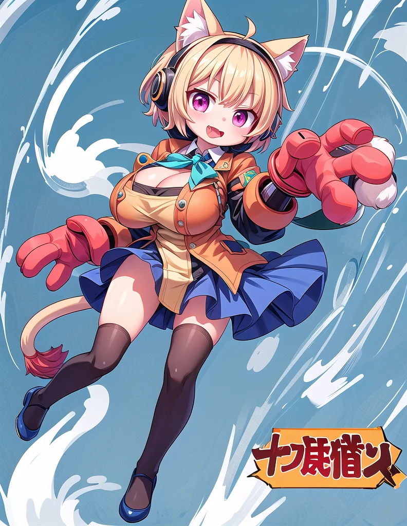 1girl, solo, looking at viewer, smile, short hair, open mouth, skirt, blonde hair, thighhighs, bow, ribbon, animal ears, school uniform, jacket, tail, hair bow, necktie, black thighhighs, pink eyes, fake animal ears, headphones, halo, animal ear headphones, cat ear headphones, momoi \(blue archive\)
Negative prompt
EasyNegative, ng_deepnegative_v1_75t, rev2-badprompt, verybadimagenegative_v1.3, negative_hand-neg, multiple breasts, (mutated hands and fingers:1.5 ), (long body :1.3), (mutation, poorly drawn :1.2) , black-white, bad anatomy, liquid body, liquid tongue, disfigured, malformed, mutated, anatomical nonsense, text font ui, error, malformed hands, long neck, blurred, lowers, lowres, bad anatomy, bad proportions, bad shadow, uncoordinated body, unnatural body, fused breasts, bad breasts, huge breasts, poorly drawn breasts, extra breasts, liquid breasts, heavy breasts, missing breasts, huge haunch, huge thighs, huge calf, bad hands, fused hand, missing hand, disappearing arms, disappearing thigh, disappearing calf, disappearing legs, fused ears, bad ears, poorly drawn ears, extra ears, liquid ears, heavy ears, missing ears, fused animal ears, bad animal ears, poorly drawn animal ears, extra animal ears, liquid animal ears, heavy animal ears, missing animal ears, text, ui, error, missing fingers, missing limb, fused fingers, one hand with more than 5 fingers, one hand with less than 5 fingers, one hand with more than 5 digit, one hand with less than 5 digit, extra digit, fewer digits, fused digit, missing digit, bad digit, liquid digit, colorful tongue, black tongue, cropped, watermark, username, blurry, JPEG artifacts, signature, 3D, 3D game, 3D game scene, 3D character, malformed feet, extra feet, bad feet, poorly drawn feet, fused feet, missing feet, extra shoes, bad shoes, fused shoes, more than two shoes, poorly drawn shoes, bad gloves, poorly drawn gloves, fused gloves, bad cum, poorly drawn cum, fused cum, bad hairs, poorly drawn hairs, fused hairs, big