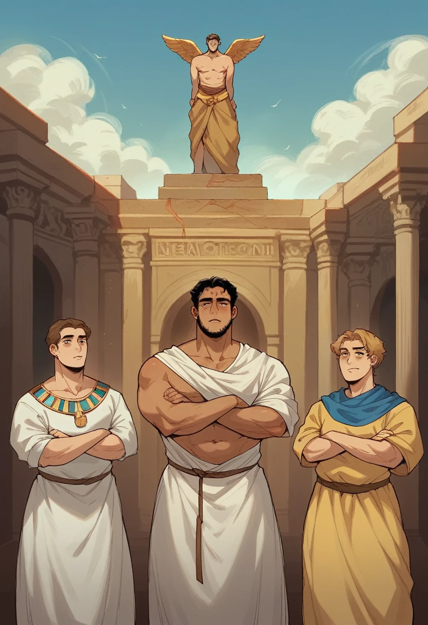 ((A group of young innocent male adults ancient greek warriors - one has blond curly hair, the others brown and dark hair, some of them are hairy and they have nice oily sun kissed skin)), NSFW, (they are out in the ancient greek seas returning home from naval battle), (((they are wearing white traditional erotic greek loin-cloths))), ((wearing mini chlamys)), ((wearing greek gold armbands and leg armor)), ((((lewd ancient male greek young warriors wearing a male classic erotic mini greek clothes with their excess extra thick pubic hair visible and flaccid cocks)))), ((celebrating drinking wine from golden cups and golden cups full of cum)),((ancient greek innocent yaoi orgy)), ((((hairy armpits hentai)))), ((males with huge oiled pecs, greek attire and butts and erect cumming veiny cock having sex together)), ((male sex)), ((yaoi creampies)), ((gay butts and anal penetration full of cum)), ((doggy anal yaoi)), ((gay greek mythology)),