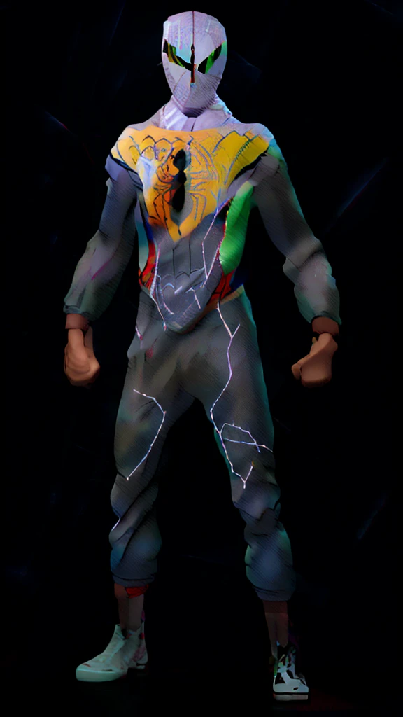 Male, Superior Spider-Man, green, grey, and black Spider-Man suit, Across The Spider-Verse style