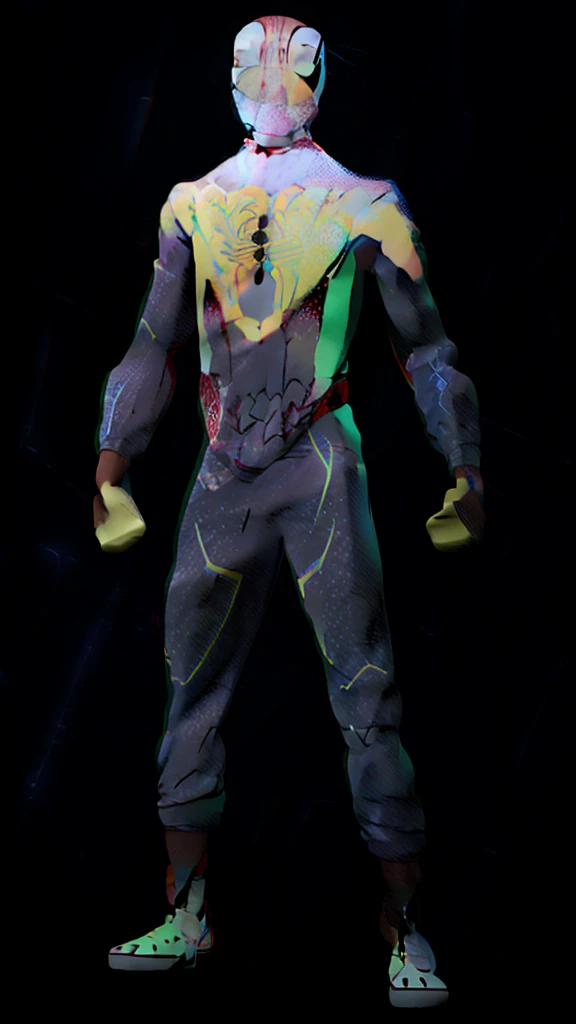 Male, Superior Spider-Man, green, grey, and black Spider-Man suit, Across The Spider-Verse style