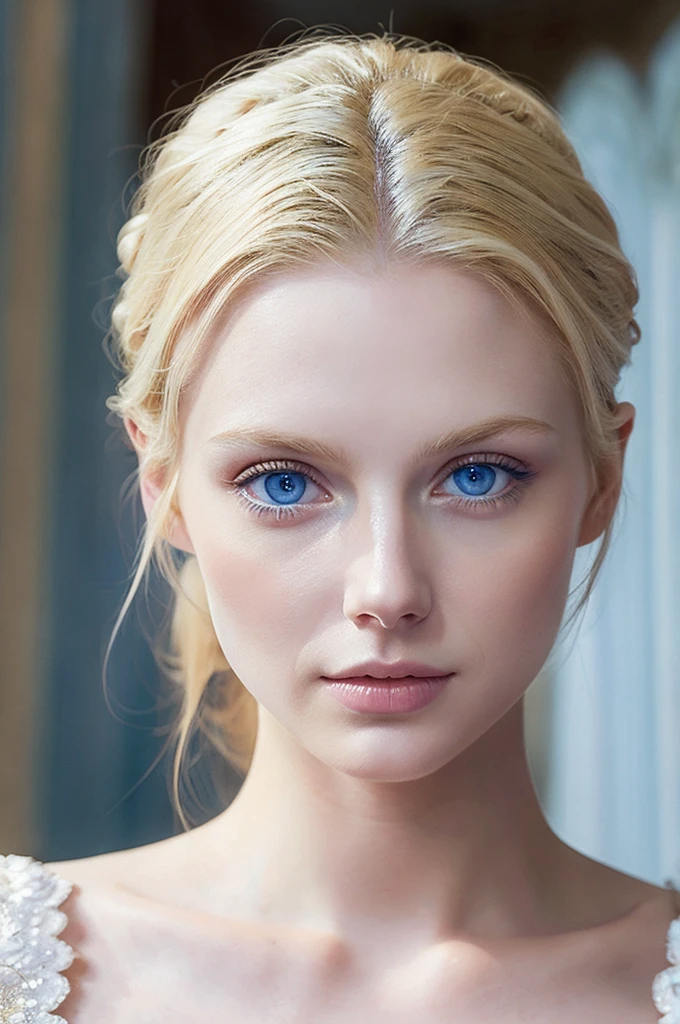 Emperor Augustus as the Most Perfect Woman in the World ( Blonde Hair, Blue Eyes, White Skin )