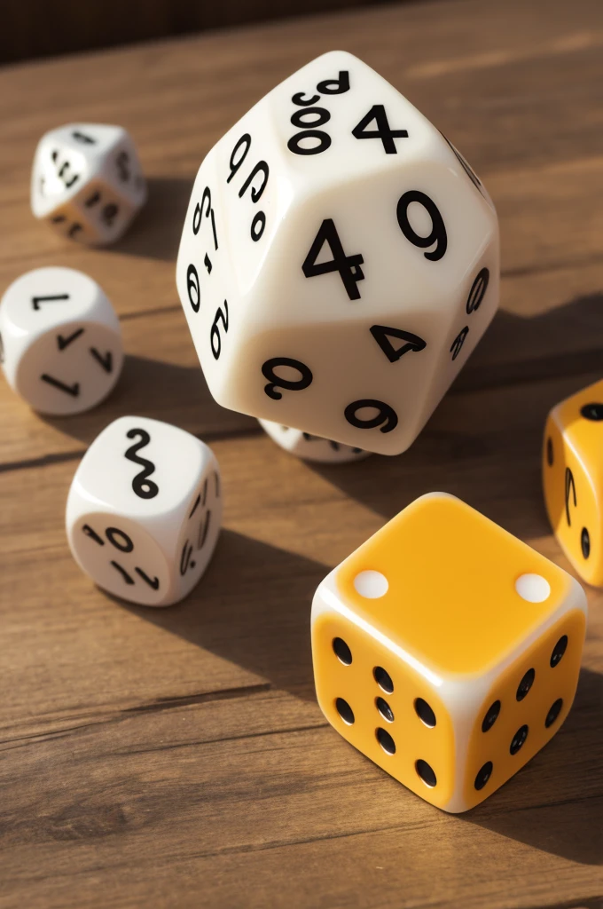 A dice that refers to a sun