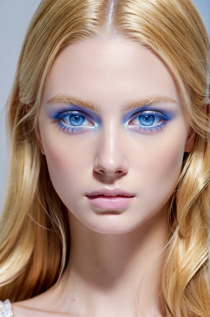 Emperor Augustus as the Most Perfect Woman in the World ( Blonde Hair, Blue Eyes, White Skin )