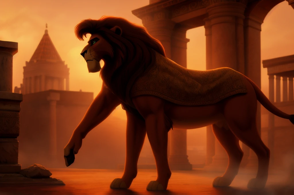 Feral, furry, detailed paws, detailed tail, photo from back, detailed anus, big testicles, realistic, cum on anus, cum on balls, looking at viewer, seductive, hanging down in cum, lion, lion king, on savannah, detailed face, panting, cumming, tongue out, after sex , cum on back, muscular body, dick in ass, side view