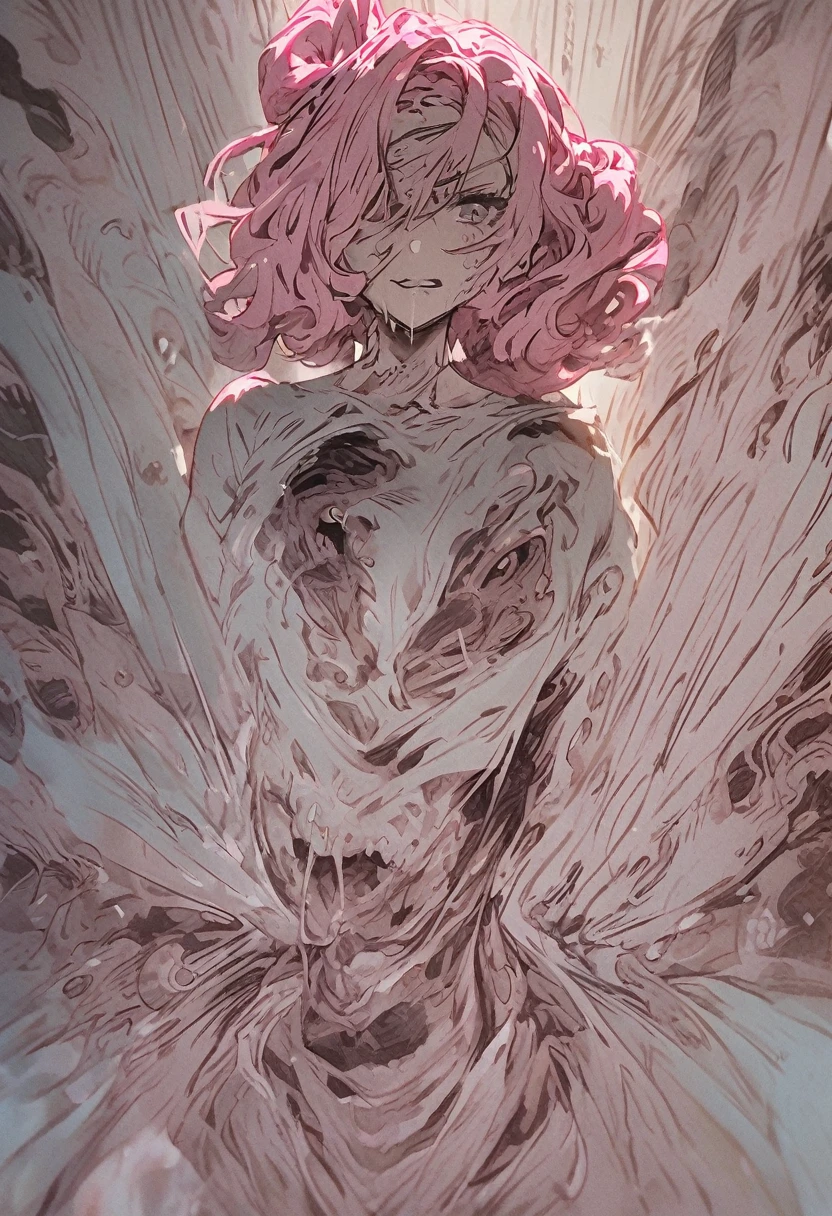 Depressing、Pink Hair Woman