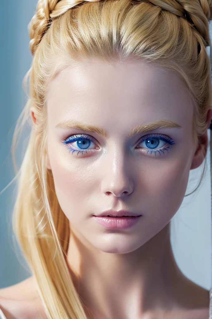 Emperor Augustus as the Most Perfect Woman in the World ( Blonde Hair, Blue Eyes, White Skin )