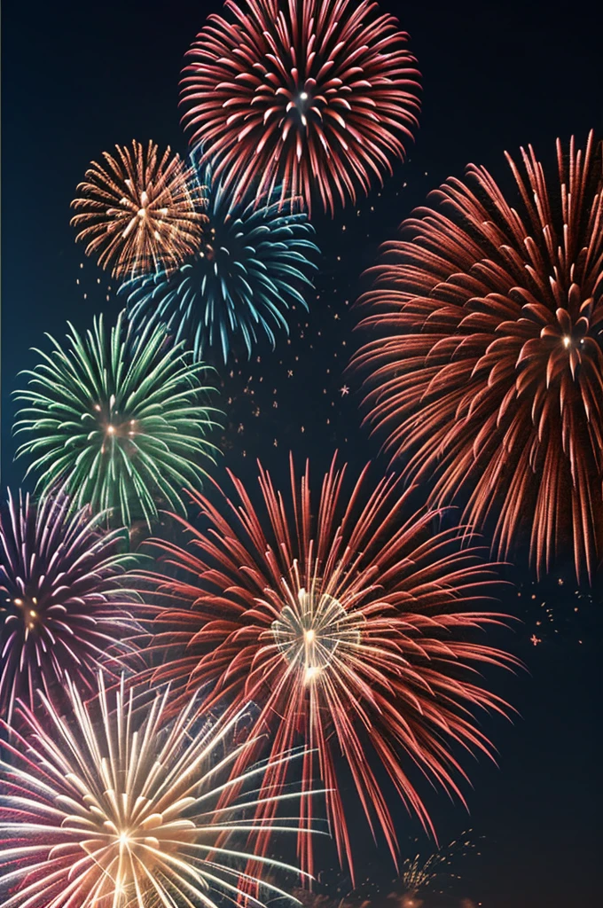 4th of July flag and fireworks at the bottom by Jonathan