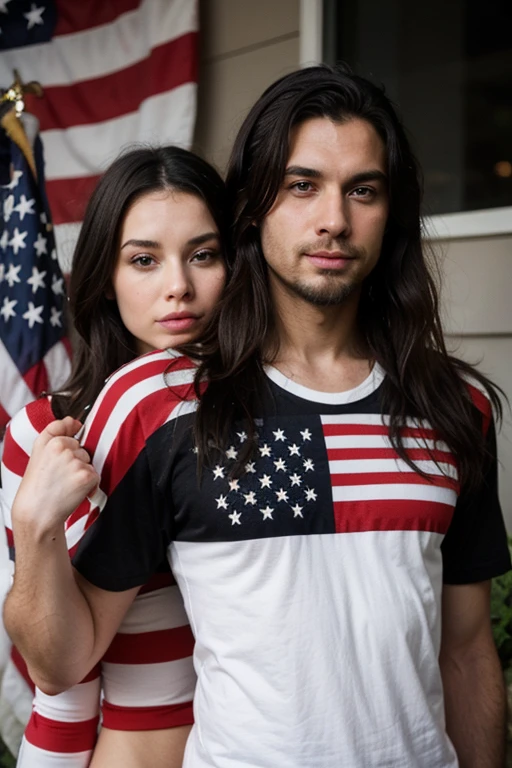  America couple, portrait