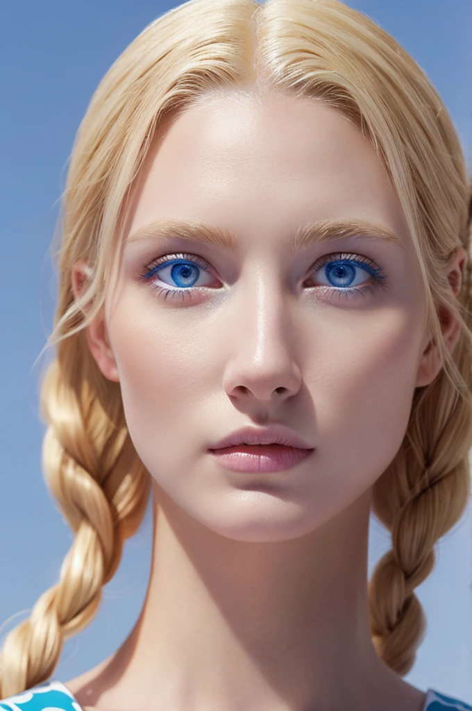 Emperor Augustus as the Most Perfect Woman in the World ( Blonde Hair, Blue Eyes, White Skin )