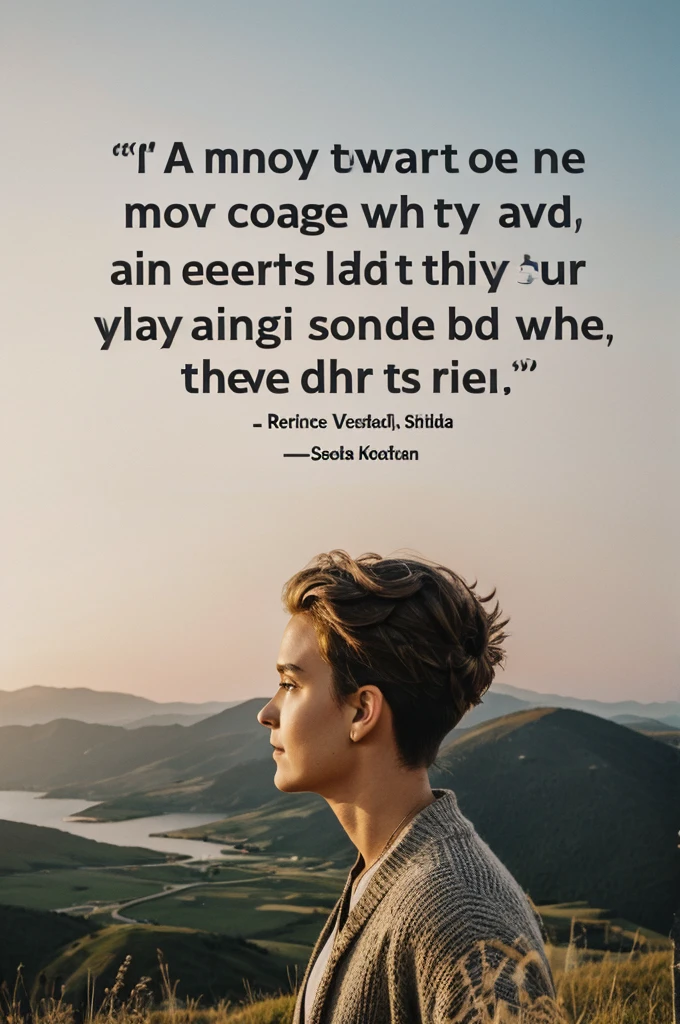 Move forward with courage
