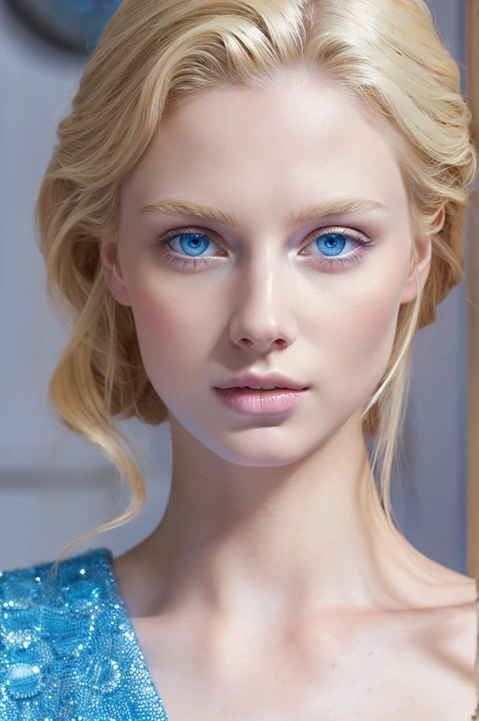 Emperor Augustus as the Most Perfect Woman in the World ( Blonde Hair, Blue Eyes, White Skin )