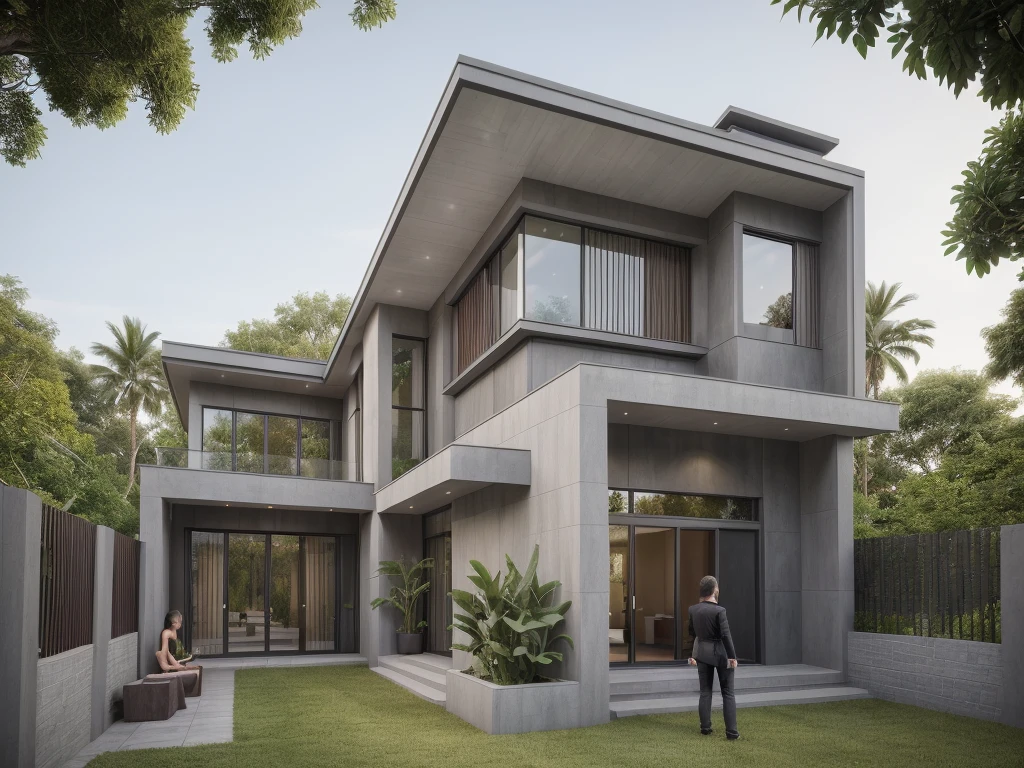((best quality)), ((masterpiece)), (detailed), perfect face, ((Masterpiece)), (best quality), (ultras Realistic), 8k, Raw photo, a rendering of a modern house with vietnamese roof anh brick yard , realistic garden, contemporary house, exterior design, wide establishing shot, modern house, in style of simplified realism, concept house, realistic building, front elevation view, wide angle exterior 2022, inter dimensional villa, building facing, sharp focus ilustration hq, modern style, realistic establishing shot, concept house, wide angle exterior 2022, precise architectural rendering, inter dimensional villa, award-winning render, front-view, mid-view, detailed rendering, architectural render, architecture render, modern house, architectural visualization, realistic architecture, insanely detailed rendering, exterior , trees landscape, sky wood paneled ceiling, a rendering of a modern house with a garden, precise architectural rendering, high quality rendering, award-winning render, professional render, beautiful 3 d rendering, beautiful rendering, architectural rendering, a photorealistic rendering, luxcore render, stunning render, an award winning digital render, beautiful rendered, high-quality render, architectural 3 d render, artistic render, a view of a garden with lots of flowers and plants, in a cottagecore flower garden, cottagecore flower garden, lush flowery outdoors, garden with flowers, flower garden summer morning, lots of plants and flowers, lush garden surroundings, lush chic garden, with a french garden, lush plants and flowers, home and garden, garden at home, homes and gardens, permaculture, with a garden, sustainable architecture, gardening, green house, homes and garden magazine, beautiful house on a forest path, vegetal architecture, a rendering of a modern house with a small balcony and a bancony , precise architectural rendering, modern house, contemporary house, concept house, street,