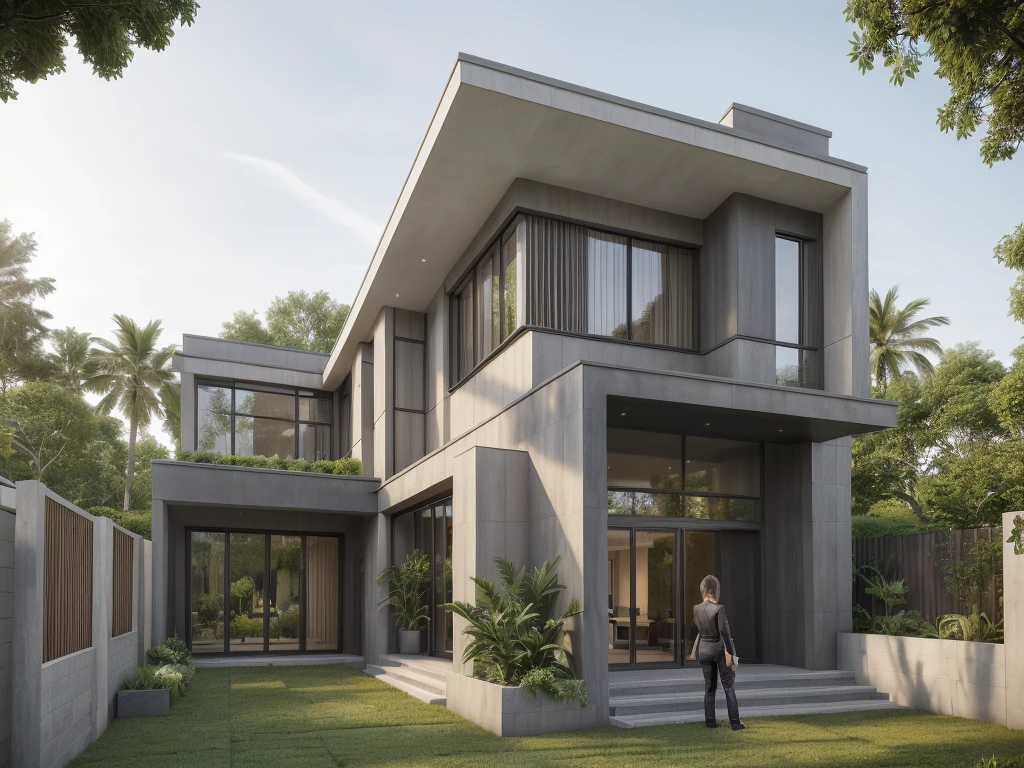 ((best quality)), ((masterpiece)), (detailed), perfect face, ((Masterpiece)), (best quality), (ultras Realistic), 8k, Raw photo, a rendering of a modern house with vietnamese roof anh brick yard , realistic garden, contemporary house, exterior design, wide establishing shot, modern house, in style of simplified realism, concept house, realistic building, front elevation view, wide angle exterior 2022, inter dimensional villa, building facing, sharp focus ilustration hq, modern style, realistic establishing shot, concept house, wide angle exterior 2022, precise architectural rendering, inter dimensional villa, award-winning render, front-view, mid-view, detailed rendering, architectural render, architecture render, modern house, architectural visualization, realistic architecture, insanely detailed rendering, exterior , trees landscape, sky wood paneled ceiling, a rendering of a modern house with a garden, precise architectural rendering, high quality rendering, award-winning render, professional render, beautiful 3 d rendering, beautiful rendering, architectural rendering, a photorealistic rendering, luxcore render, stunning render, an award winning digital render, beautiful rendered, high-quality render, architectural 3 d render, artistic render, a view of a garden with lots of flowers and plants, in a cottagecore flower garden, cottagecore flower garden, lush flowery outdoors, garden with flowers, flower garden summer morning, lots of plants and flowers, lush garden surroundings, lush chic garden, with a french garden, lush plants and flowers, home and garden, garden at home, homes and gardens, permaculture, with a garden, sustainable architecture, gardening, green house, homes and garden magazine, beautiful house on a forest path, vegetal architecture, a rendering of a modern house with a small balcony and a bancony , precise architectural rendering, modern house, contemporary house, concept house, street,