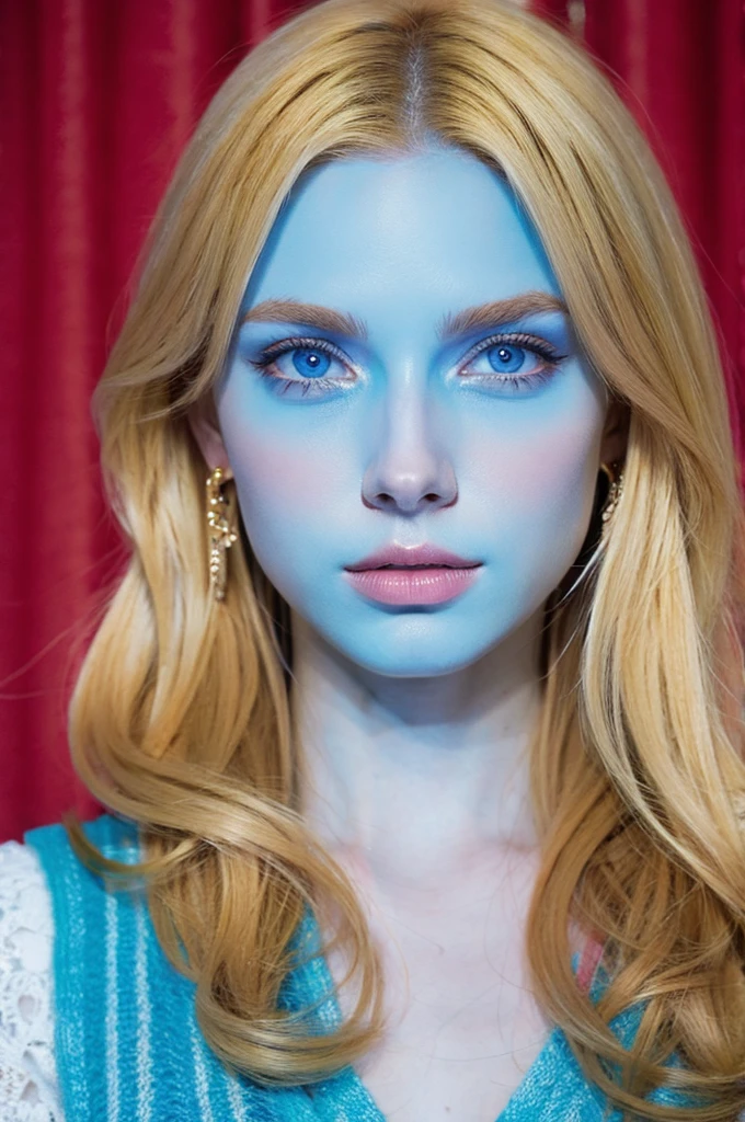 Emperor Augustus as the Most Perfect Woman in the World ( Blonde Hair, Blue Eyes, White Skin )