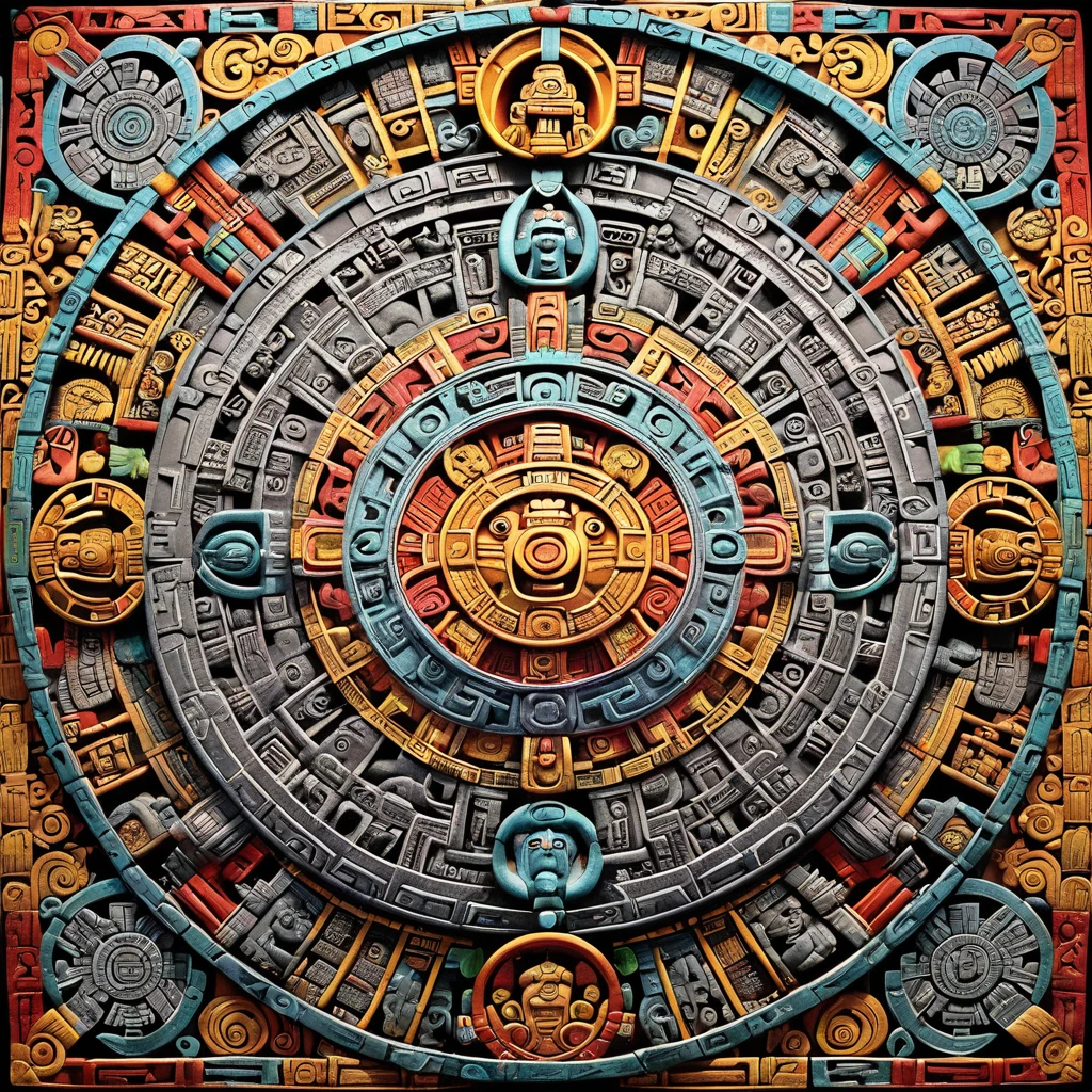 The Aztec calendar, It's not a calendar. It is a marker of "eras". Telling the story of the 4 suns.