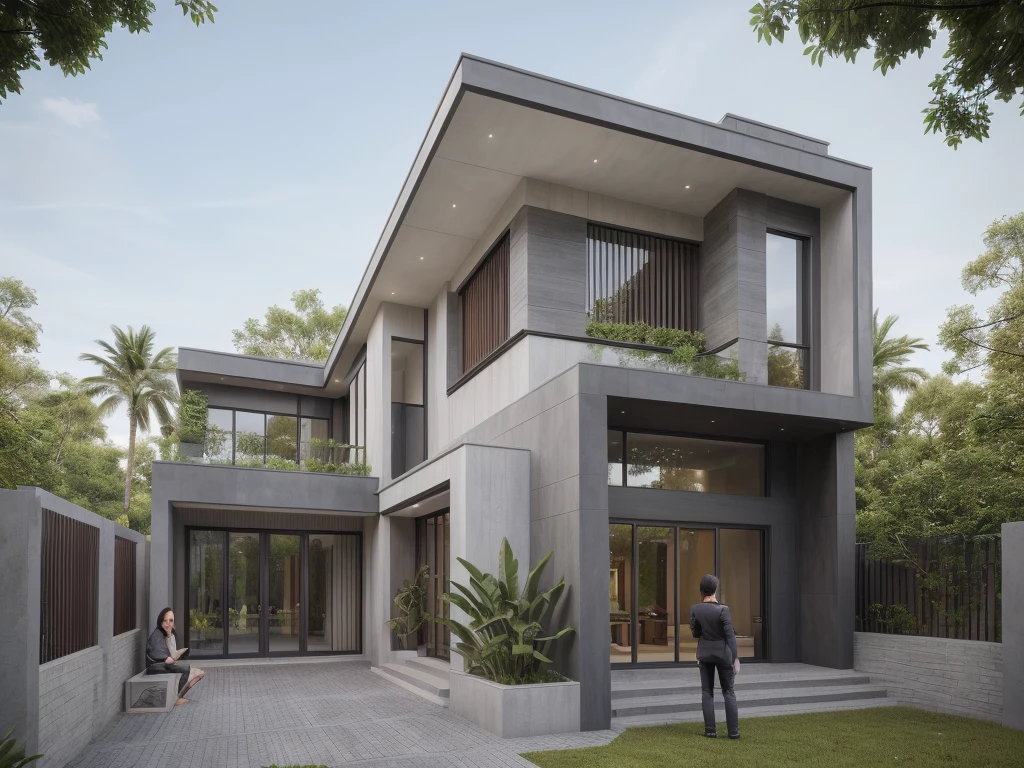 ((best quality)), ((masterpiece)), (detailed), perfect face, ((Masterpiece)), (best quality), (ultras Realistic), 8k, Raw photo, a rendering of a modern house with vietnamese roof anh brick yard , realistic garden, contemporary house, exterior design, wide establishing shot, modern house, in style of simplified realism, concept house, realistic building, front elevation view, wide angle exterior 2022, inter dimensional villa, building facing, sharp focus ilustration hq, modern style, realistic establishing shot, concept house, wide angle exterior 2022, precise architectural rendering, inter dimensional villa, award-winning render, front-view, mid-view, detailed rendering, architectural render, architecture render, modern house, architectural visualization, realistic architecture, insanely detailed rendering, exterior , trees landscape, sky wood paneled ceiling, a rendering of a modern house with a garden, precise architectural rendering, high quality rendering, award-winning render, professional render, beautiful 3 d rendering, beautiful rendering, architectural rendering, a photorealistic rendering, luxcore render, stunning render, an award winning digital render, beautiful rendered, high-quality render, architectural 3 d render, artistic render, a view of a garden with lots of flowers and plants, in a cottagecore flower garden, cottagecore flower garden, lush flowery outdoors, garden with flowers, flower garden summer morning, lots of plants and flowers, lush garden surroundings, lush chic garden, with a french garden, lush plants and flowers, home and garden, garden at home, homes and gardens, permaculture, with a garden, sustainable architecture, gardening, green house, homes and garden magazine, beautiful house on a forest path, vegetal architecture, a rendering of a modern house with a small balcony and a bancony , precise architectural rendering, modern house, contemporary house, concept house, street,