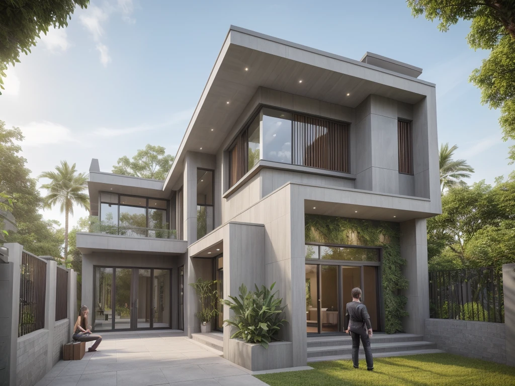 ((best quality)), ((masterpiece)), (detailed), perfect face, ((Masterpiece)), (best quality), (ultras Realistic), 8k, Raw photo, a rendering of a modern house with vietnamese roof anh brick yard , realistic garden, contemporary house, exterior design, wide establishing shot, modern house, in style of simplified realism, concept house, realistic building, front elevation view, wide angle exterior 2022, inter dimensional villa, building facing, sharp focus ilustration hq, modern style, realistic establishing shot, concept house, wide angle exterior 2022, precise architectural rendering, inter dimensional villa, award-winning render, front-view, mid-view, detailed rendering, architectural render, architecture render, modern house, architectural visualization, realistic architecture, insanely detailed rendering, exterior , trees landscape, sky wood paneled ceiling, a rendering of a modern house with a garden, precise architectural rendering, high quality rendering, award-winning render, professional render, beautiful 3 d rendering, beautiful rendering, architectural rendering, a photorealistic rendering, luxcore render, stunning render, an award winning digital render, beautiful rendered, high-quality render, architectural 3 d render, artistic render, a view of a garden with lots of flowers and plants, in a cottagecore flower garden, cottagecore flower garden, lush flowery outdoors, garden with flowers, flower garden summer morning, lots of plants and flowers, lush garden surroundings, lush chic garden, with a french garden, lush plants and flowers, home and garden, garden at home, homes and gardens, permaculture, with a garden, sustainable architecture, gardening, green house, homes and garden magazine, beautiful house on a forest path, vegetal architecture, a rendering of a modern house with a small balcony and a bancony , precise architectural rendering, modern house, contemporary house, concept house, street,