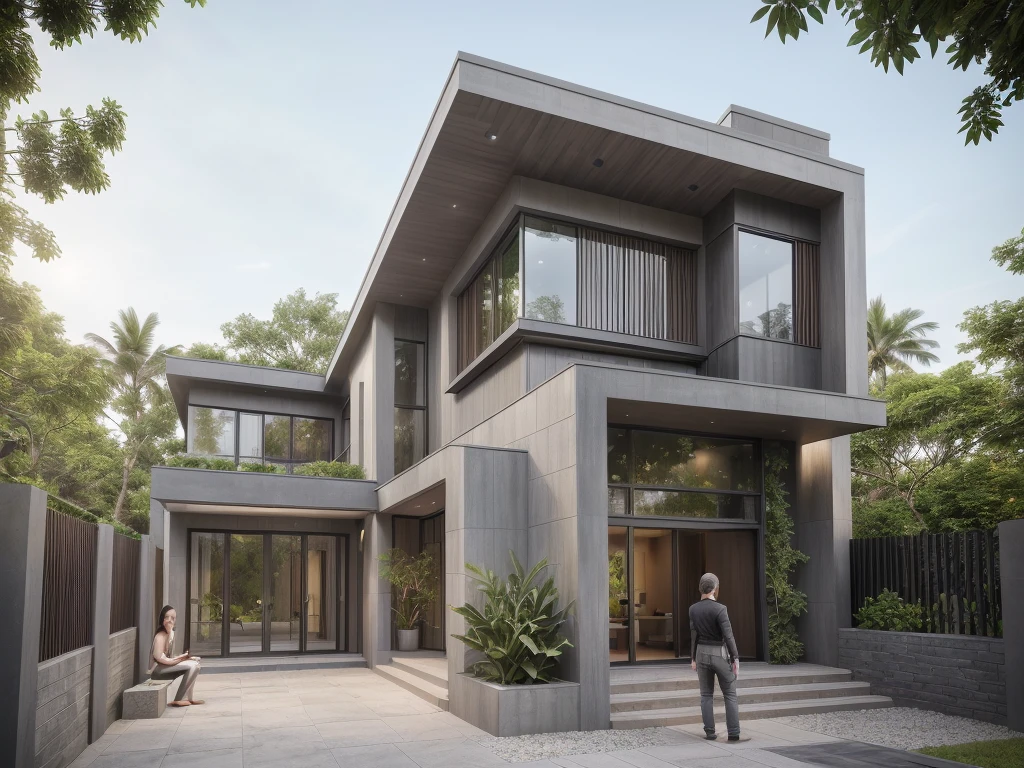((best quality)), ((masterpiece)), (detailed), perfect face, ((Masterpiece)), (best quality), (ultras Realistic), 8k, Raw photo, a rendering of a modern house with vietnamese roof anh brick yard , realistic garden, contemporary house, exterior design, wide establishing shot, modern house, in style of simplified realism, concept house, realistic building, front elevation view, wide angle exterior 2022, inter dimensional villa, building facing, sharp focus ilustration hq, modern style, realistic establishing shot, concept house, wide angle exterior 2022, precise architectural rendering, inter dimensional villa, award-winning render, front-view, mid-view, detailed rendering, architectural render, architecture render, modern house, architectural visualization, realistic architecture, insanely detailed rendering, exterior , trees landscape, sky wood paneled ceiling, a rendering of a modern house with a garden, precise architectural rendering, high quality rendering, award-winning render, professional render, beautiful 3 d rendering, beautiful rendering, architectural rendering, a photorealistic rendering, luxcore render, stunning render, an award winning digital render, beautiful rendered, high-quality render, architectural 3 d render, artistic render, a view of a garden with lots of flowers and plants, in a cottagecore flower garden, cottagecore flower garden, lush flowery outdoors, garden with flowers, flower garden summer morning, lots of plants and flowers, lush garden surroundings, lush chic garden, with a french garden, lush plants and flowers, home and garden, garden at home, homes and gardens, permaculture, with a garden, sustainable architecture, gardening, green house, homes and garden magazine, beautiful house on a forest path, vegetal architecture, a rendering of a modern house with a small balcony and a bancony , precise architectural rendering, modern house, contemporary house, concept house, street,