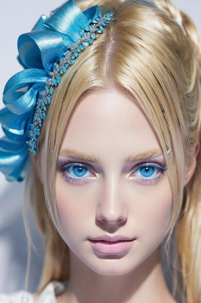 Emperor Augustus as the Most Perfect Woman in the World ( Blonde Har , Blue Eyes , White Skin )