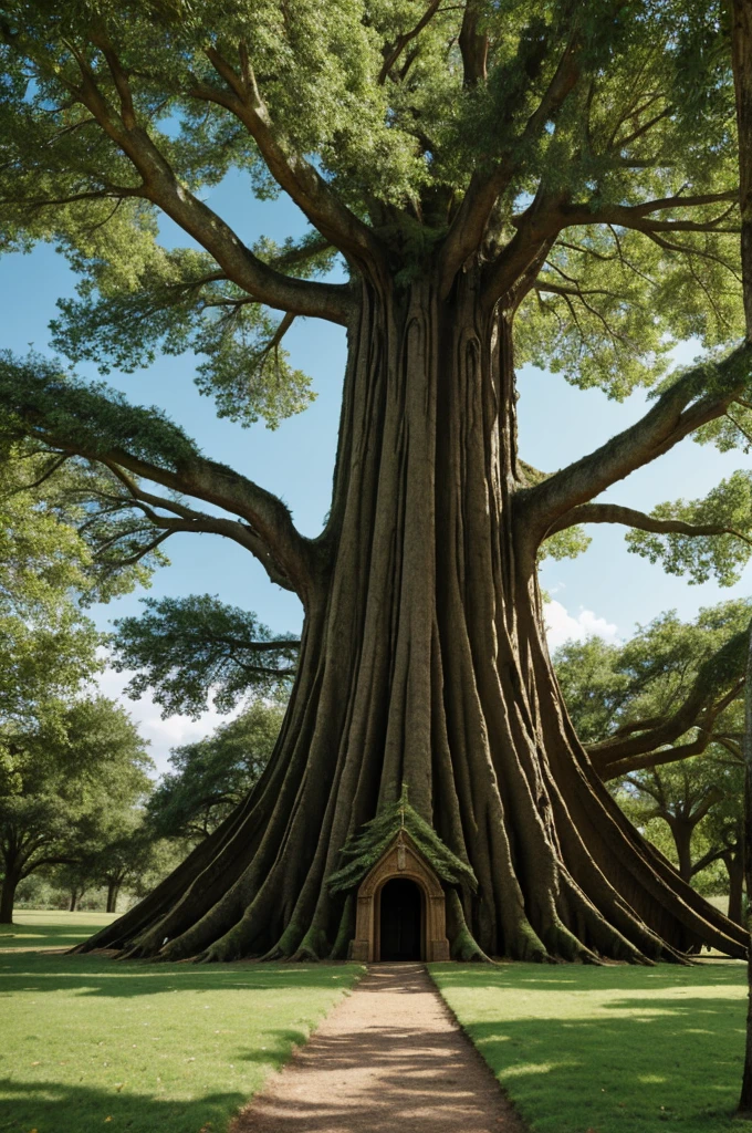 big guardian tree with hands